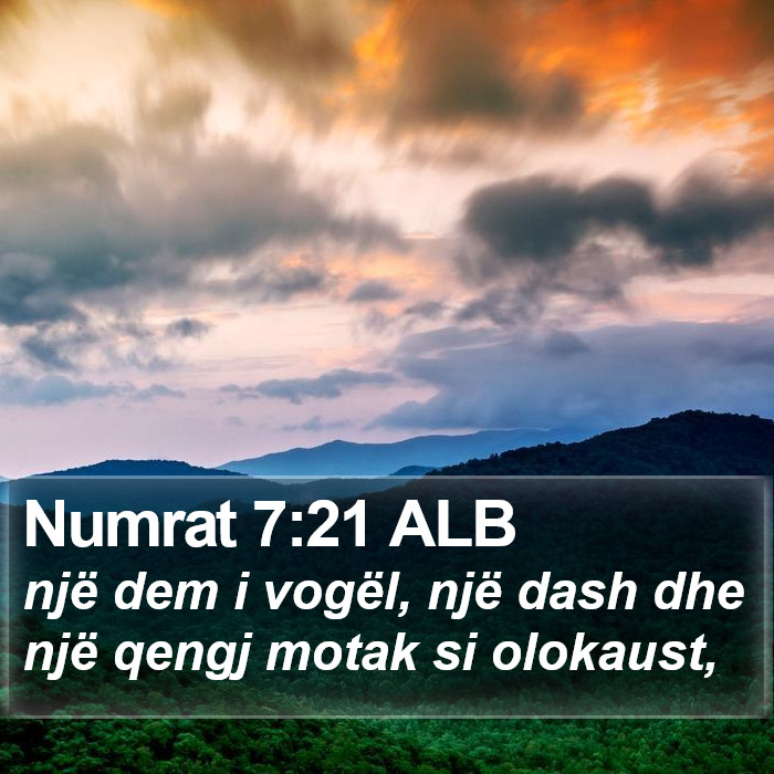 Numrat 7:21 ALB Bible Study