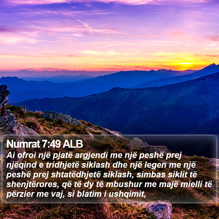 Numrat 7:49 ALB Bible Study