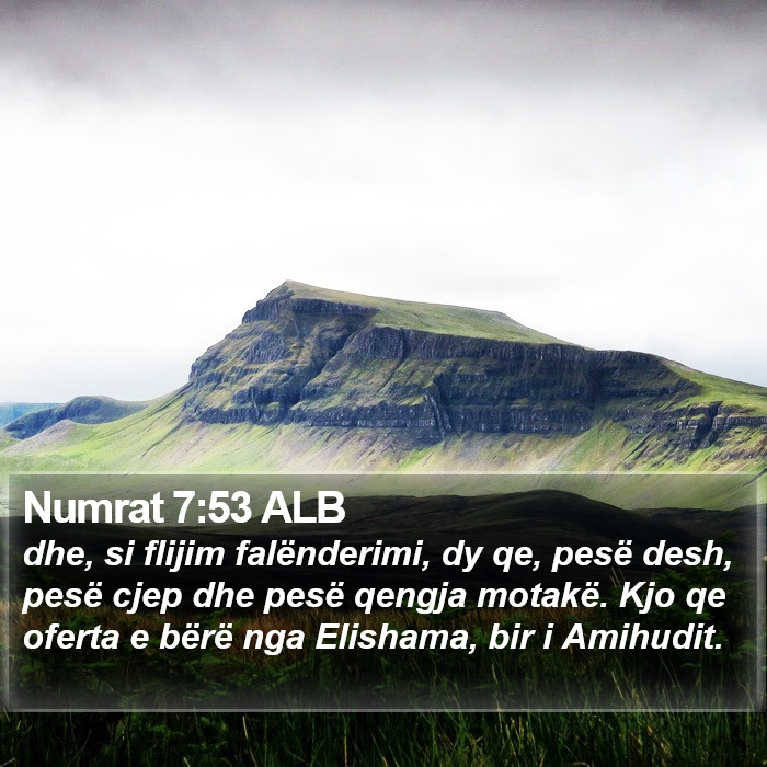 Numrat 7:53 ALB Bible Study