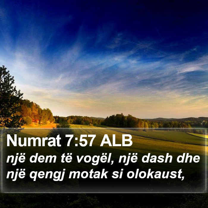 Numrat 7:57 ALB Bible Study