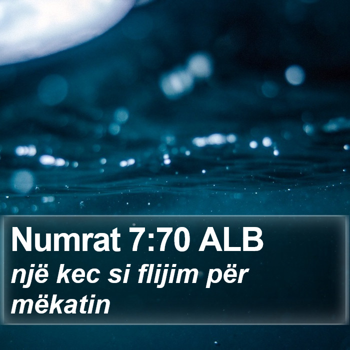 Numrat 7:70 ALB Bible Study