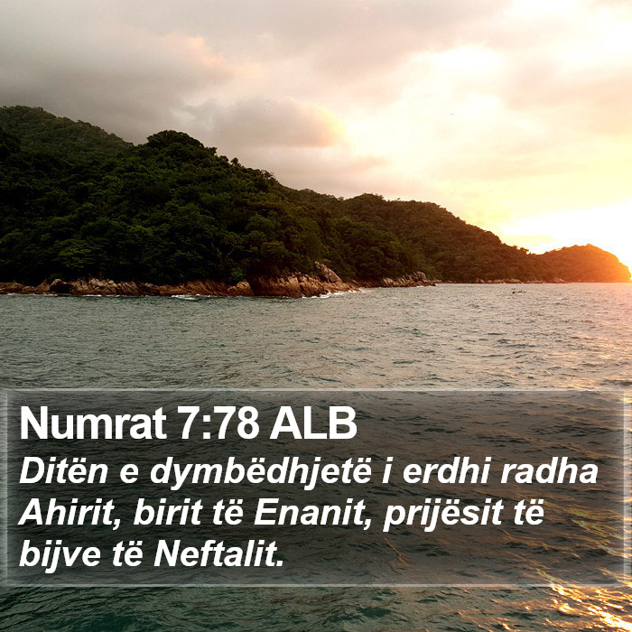 Numrat 7:78 ALB Bible Study