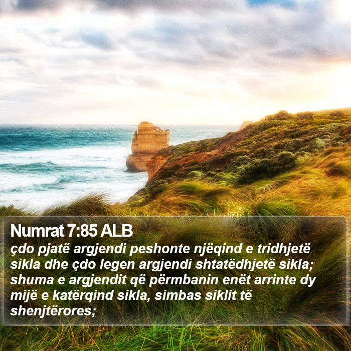 Numrat 7:85 ALB Bible Study