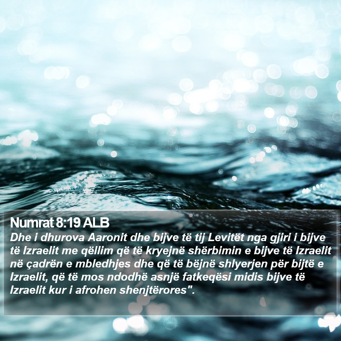Numrat 8:19 ALB Bible Study