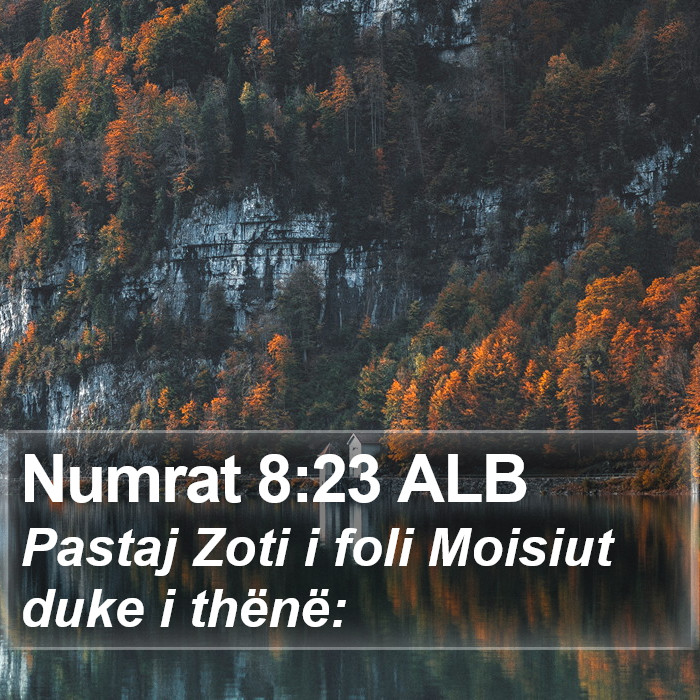 Numrat 8:23 ALB Bible Study