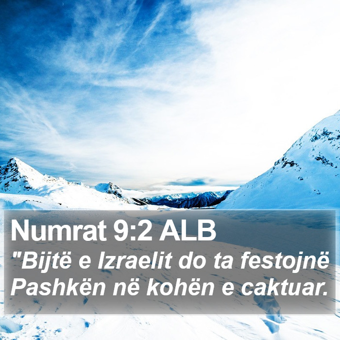 Numrat 9:2 ALB Bible Study