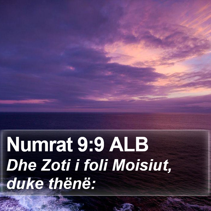 Numrat 9:9 ALB Bible Study