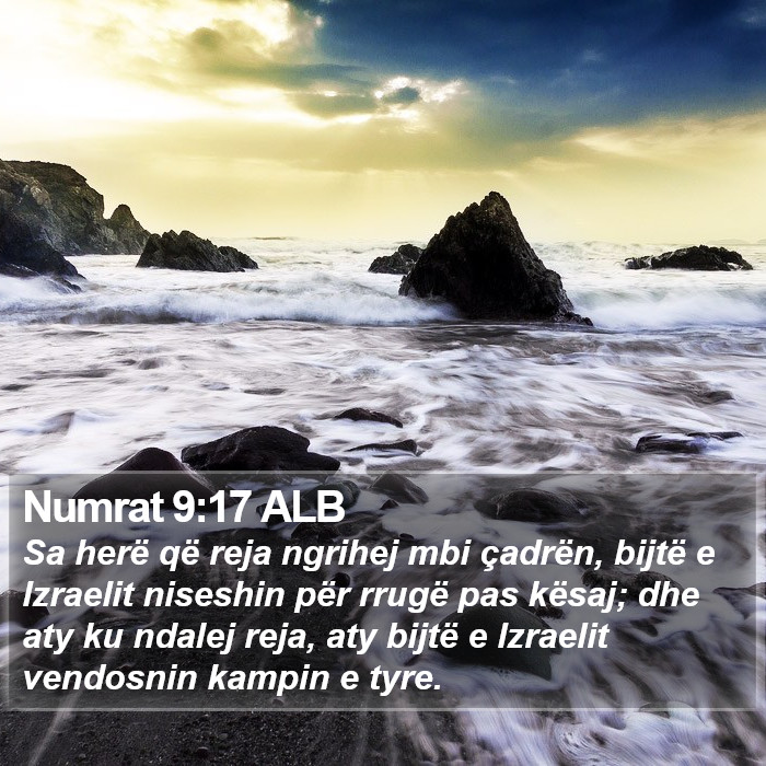 Numrat 9:17 ALB Bible Study