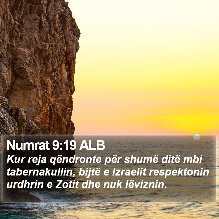 Numrat 9:19 ALB Bible Study