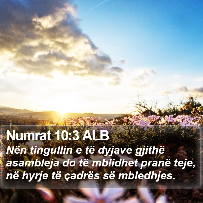 Numrat 10:3 ALB Bible Study