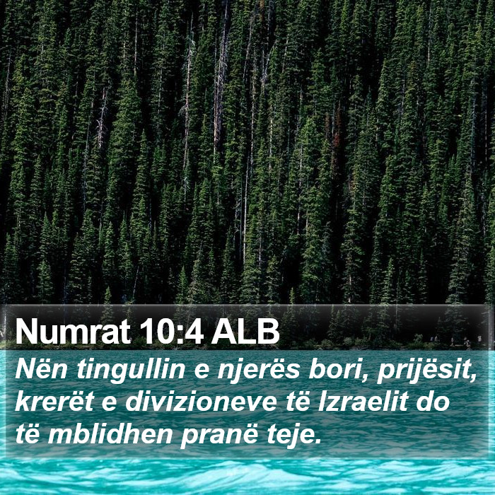 Numrat 10:4 ALB Bible Study