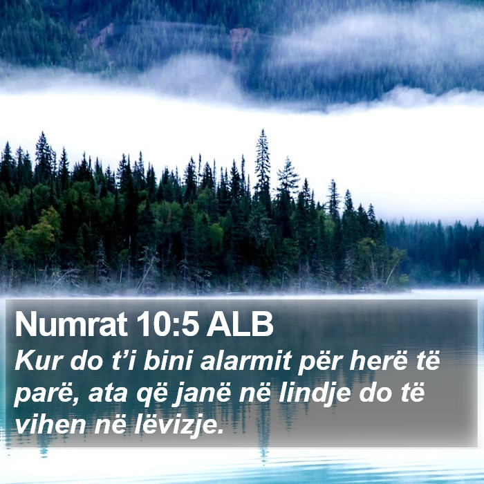 Numrat 10:5 ALB Bible Study