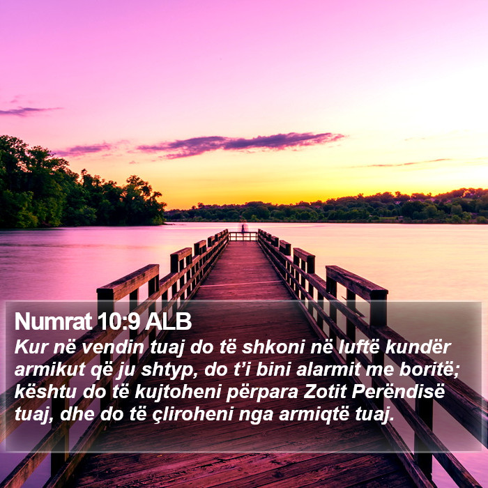 Numrat 10:9 ALB Bible Study