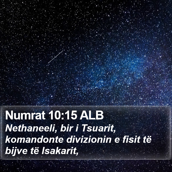 Numrat 10:15 ALB Bible Study