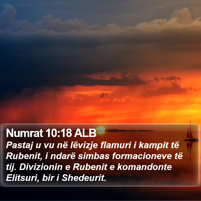 Numrat 10:18 ALB Bible Study