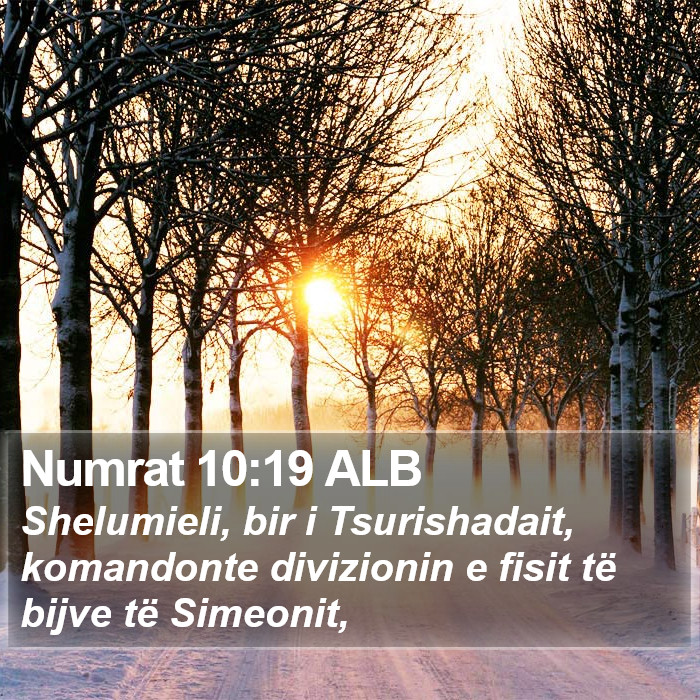 Numrat 10:19 ALB Bible Study