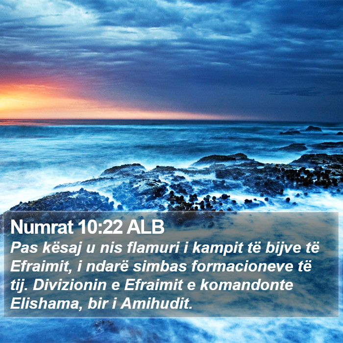 Numrat 10:22 ALB Bible Study