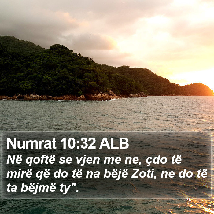 Numrat 10:32 ALB Bible Study