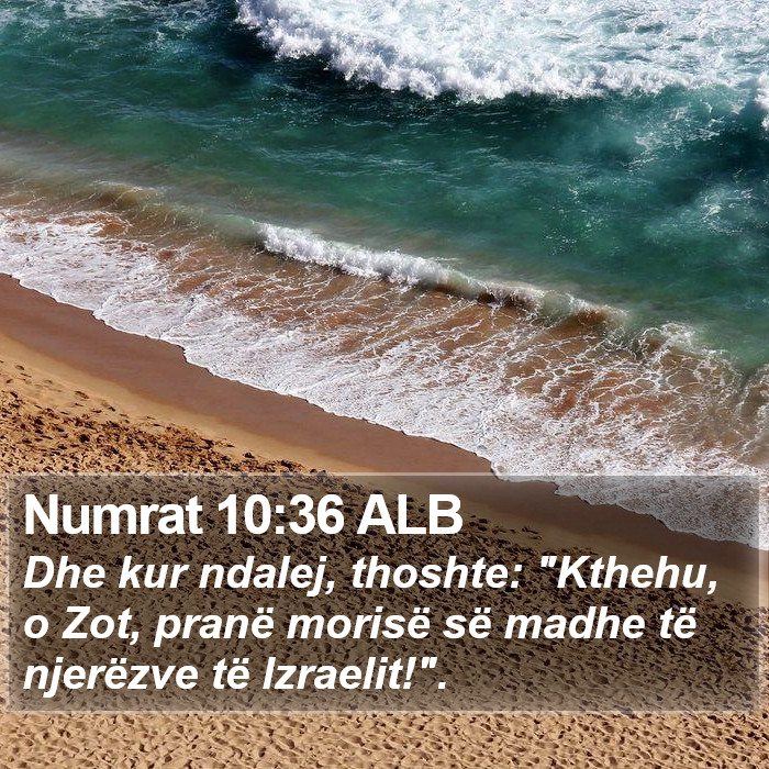 Numrat 10:36 ALB Bible Study