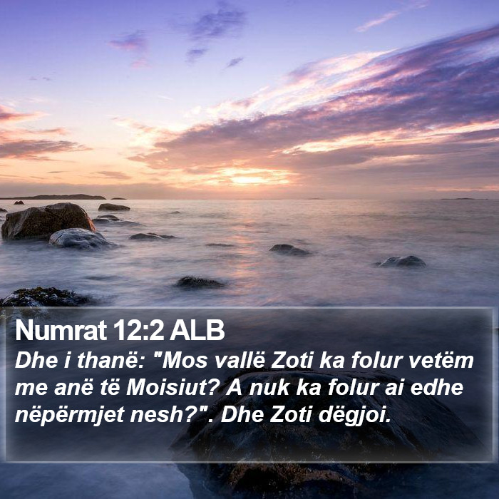 Numrat 12:2 ALB Bible Study