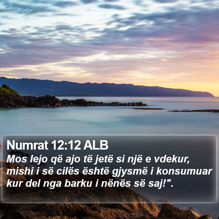 Numrat 12:12 ALB Bible Study