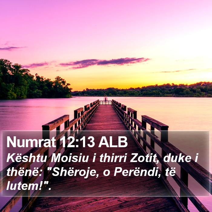 Numrat 12:13 ALB Bible Study