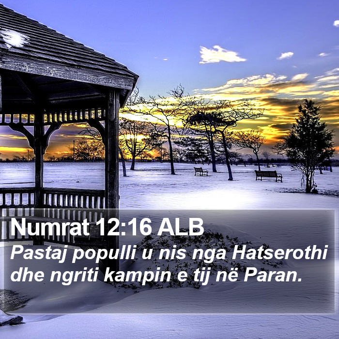 Numrat 12:16 ALB Bible Study