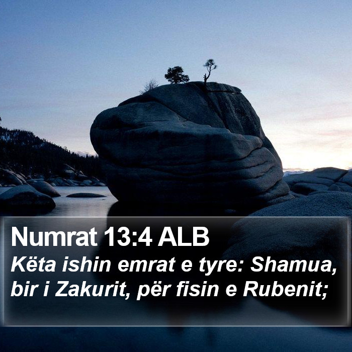 Numrat 13:4 ALB Bible Study