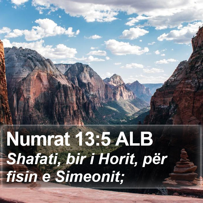 Numrat 13:5 ALB Bible Study