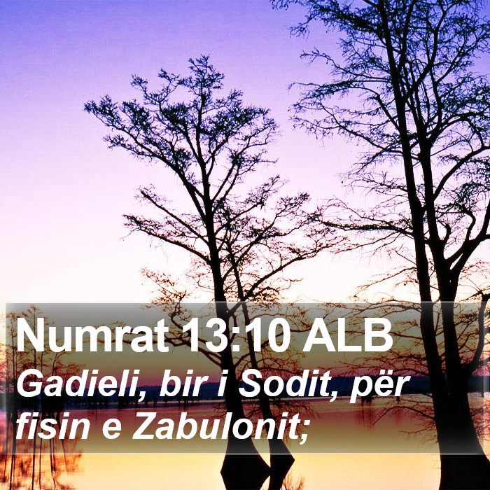 Numrat 13:10 ALB Bible Study