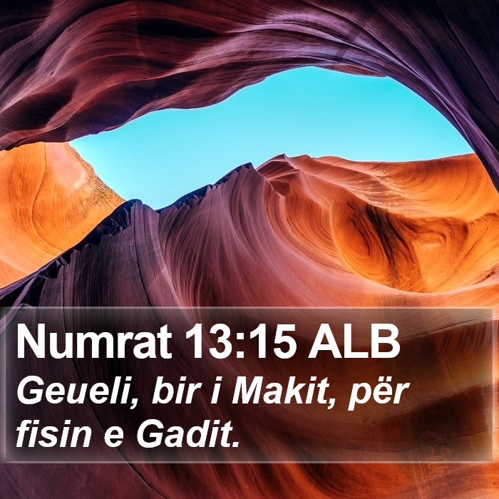 Numrat 13:15 ALB Bible Study