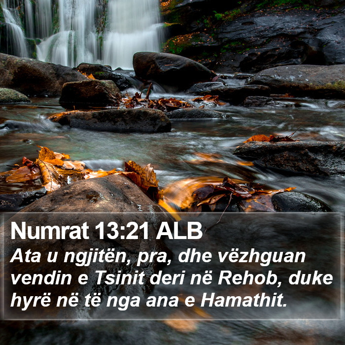 Numrat 13:21 ALB Bible Study