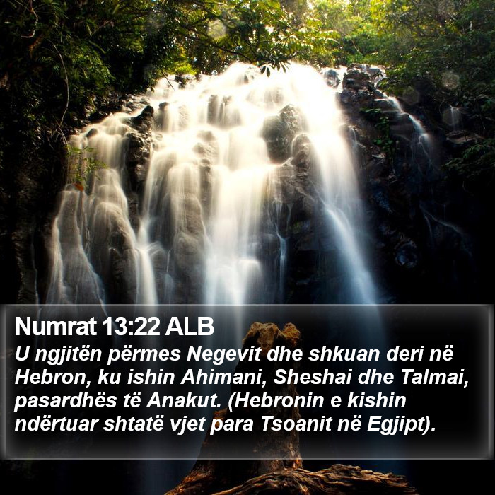 Numrat 13:22 ALB Bible Study