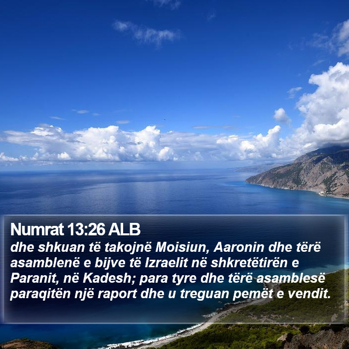 Numrat 13:26 ALB Bible Study