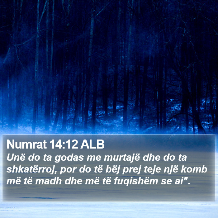 Numrat 14:12 ALB Bible Study