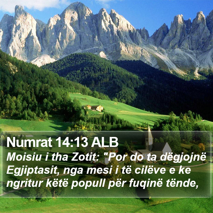 Numrat 14:13 ALB Bible Study