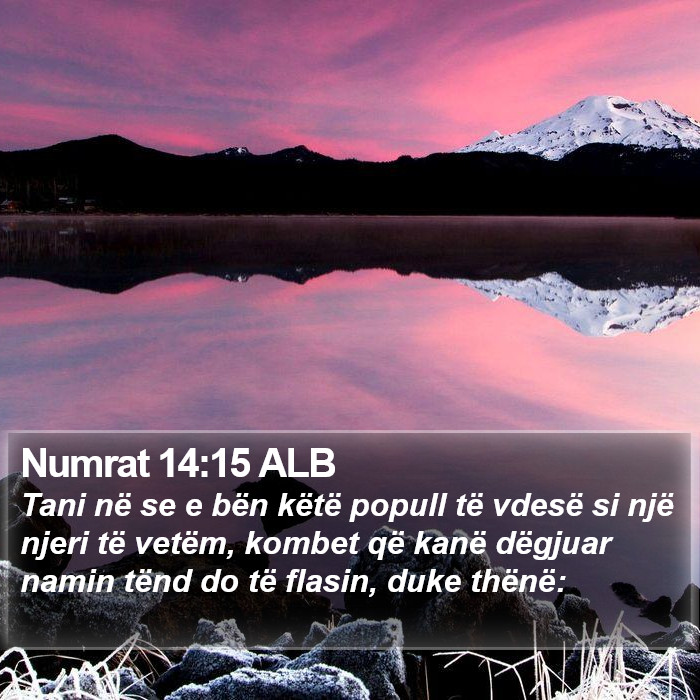 Numrat 14:15 ALB Bible Study