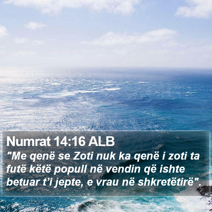 Numrat 14:16 ALB Bible Study