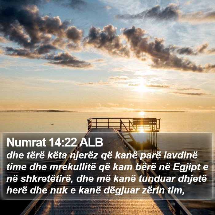 Numrat 14:22 ALB Bible Study