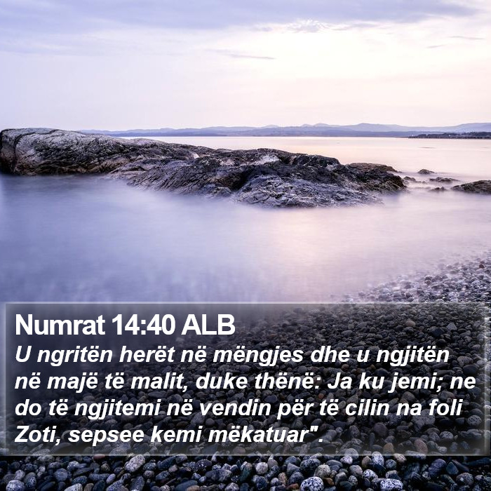 Numrat 14:40 ALB Bible Study