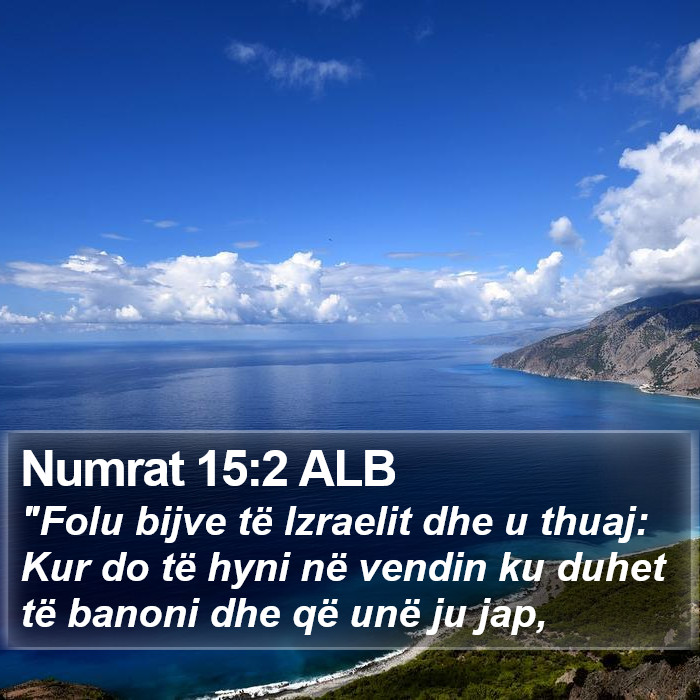 Numrat 15:2 ALB Bible Study