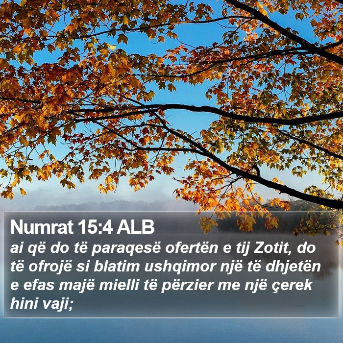 Numrat 15:4 ALB Bible Study