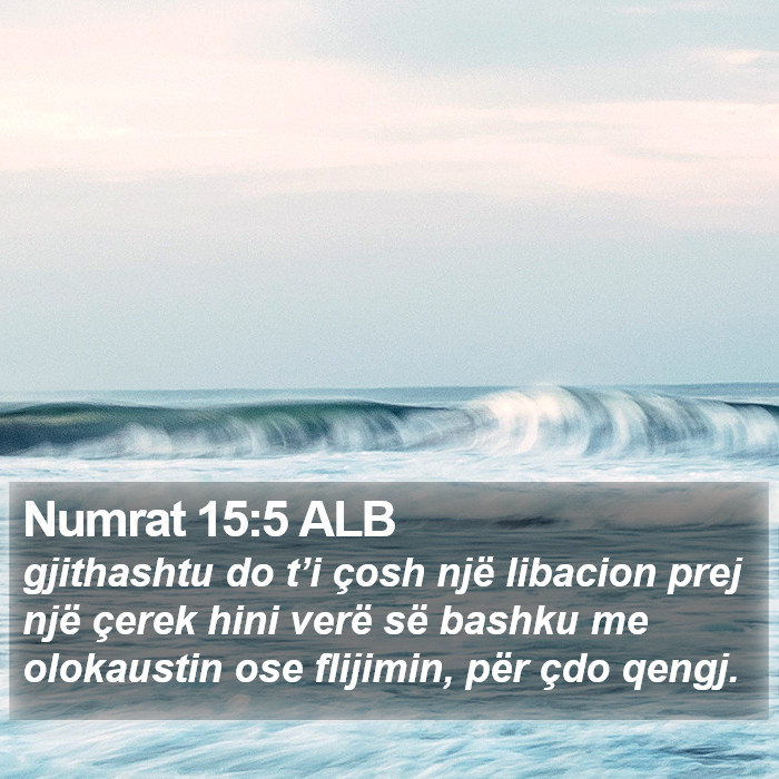 Numrat 15:5 ALB Bible Study