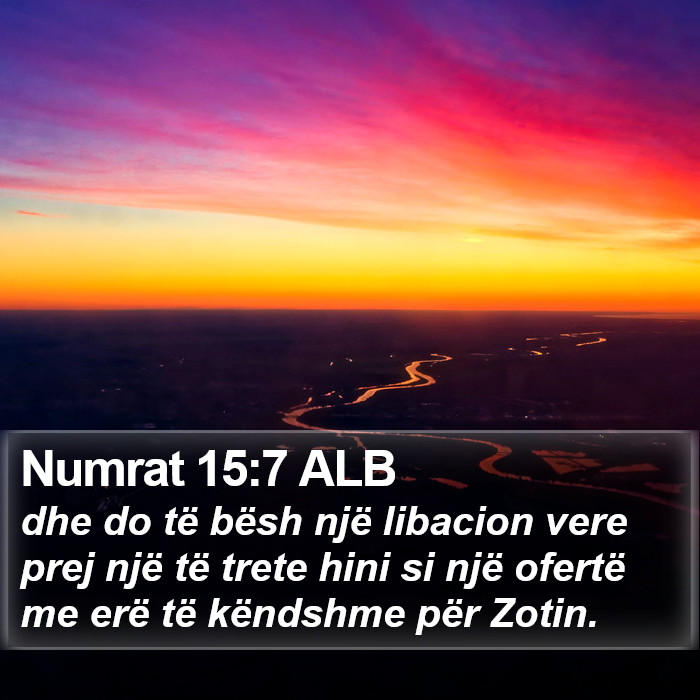 Numrat 15:7 ALB Bible Study