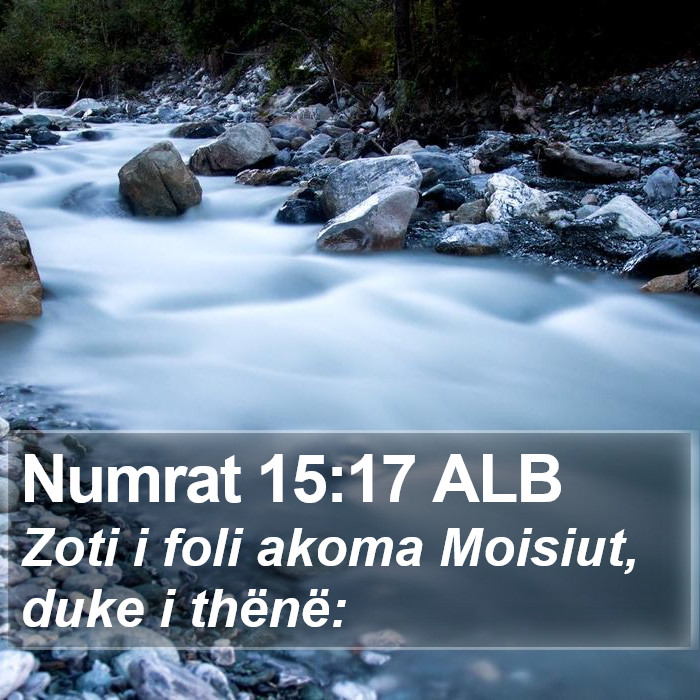 Numrat 15:17 ALB Bible Study