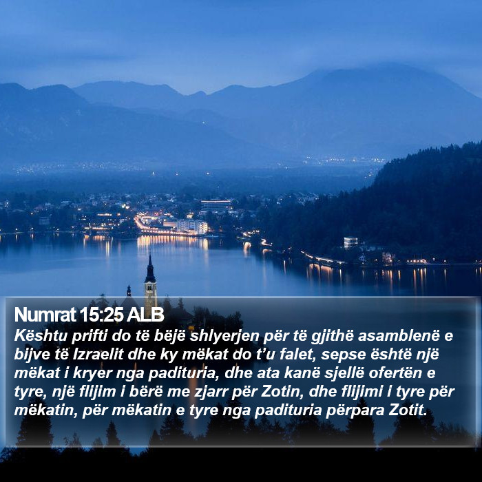 Numrat 15:25 ALB Bible Study