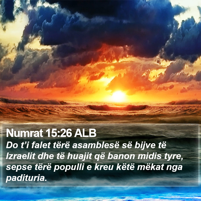 Numrat 15:26 ALB Bible Study