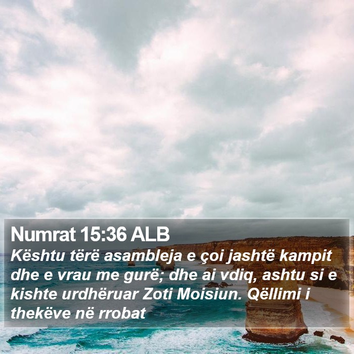 Numrat 15:36 ALB Bible Study