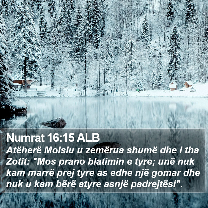 Numrat 16:15 ALB Bible Study