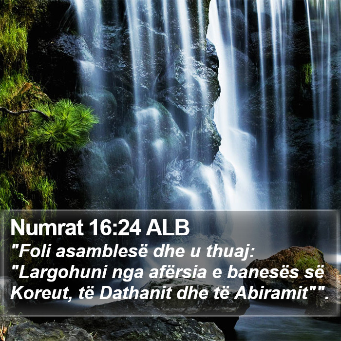 Numrat 16:24 ALB Bible Study